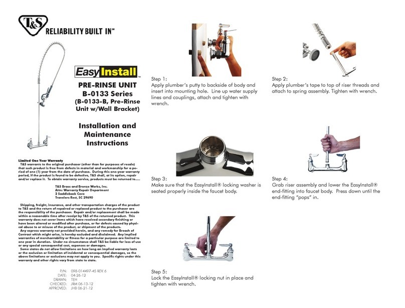 T&S B-0133-B User manual