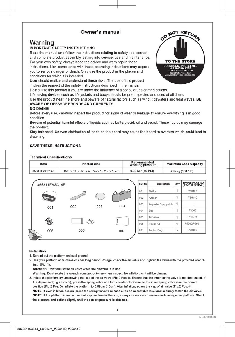Bestway 65311E User manual