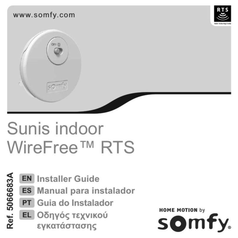 SOMFY WireFree RTS Assembly instructions