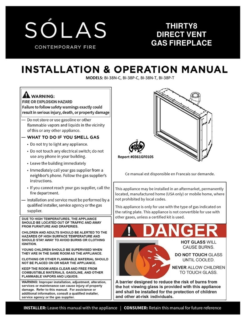 Solas THIRTY8 Series Installation & operation manual