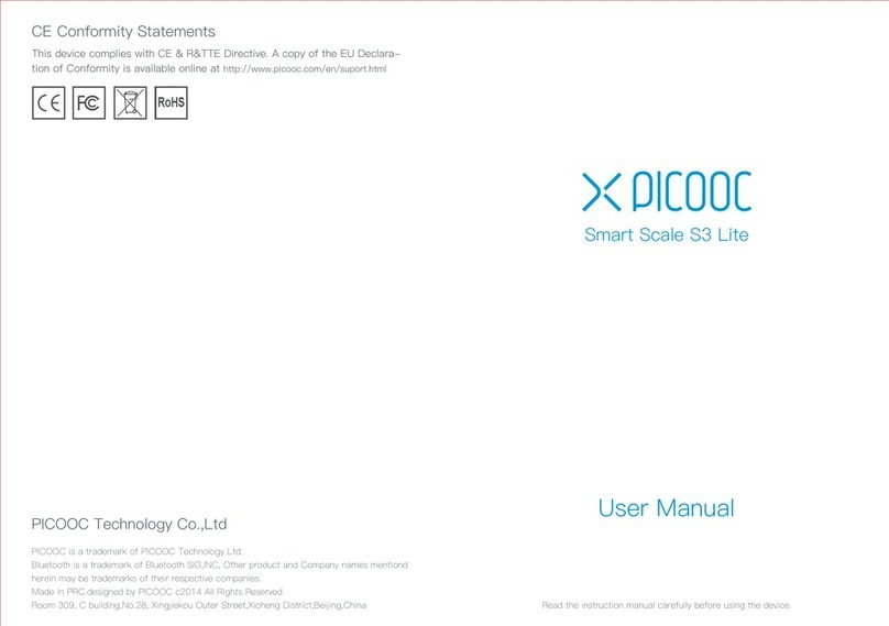Picooc S3 Lite User manual