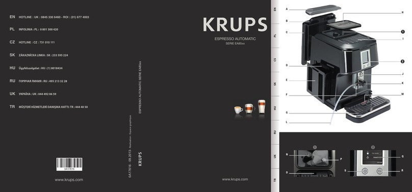 Krups ESPRESSO AUTOMATIC EA85 Series User manual