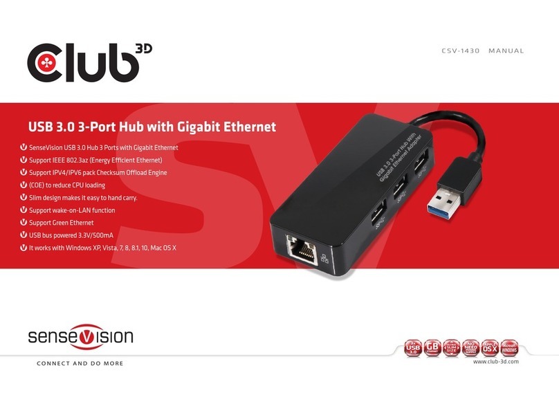 Club 3D CSV-1430 manual