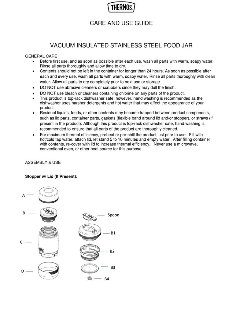 Thermos CU18000 Care and use guide
