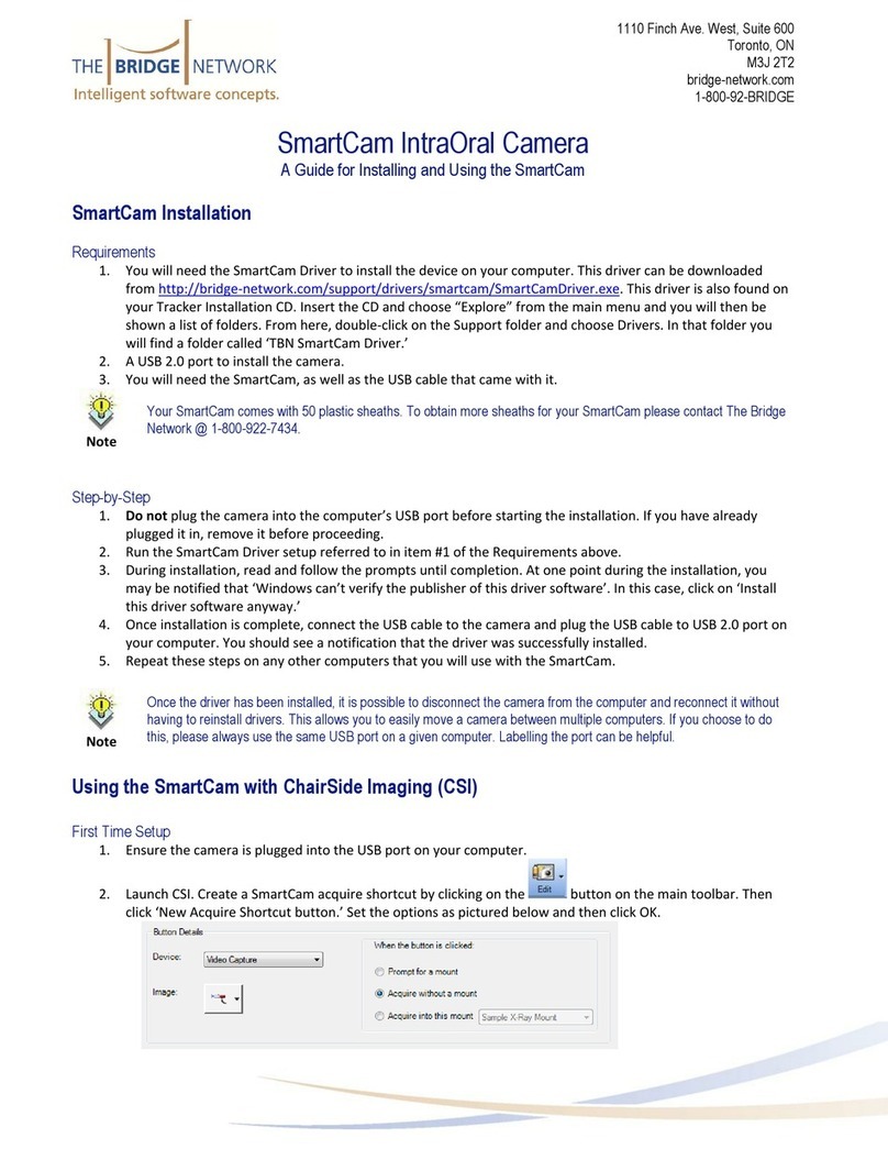 Bridge Network SmartCam Instructions for installing and using Bridge Network SmartCam Instructions for installing and using