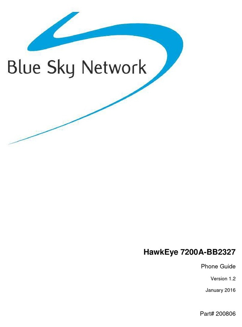 Blue Sky Network HawkEye 7200A-BB2327 Phone guide
