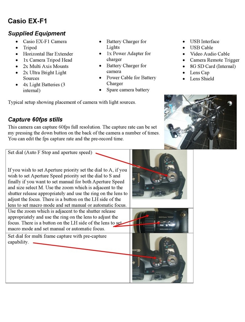 Casio EX-F1 - EXILIM Pro Digital Camera User manual
