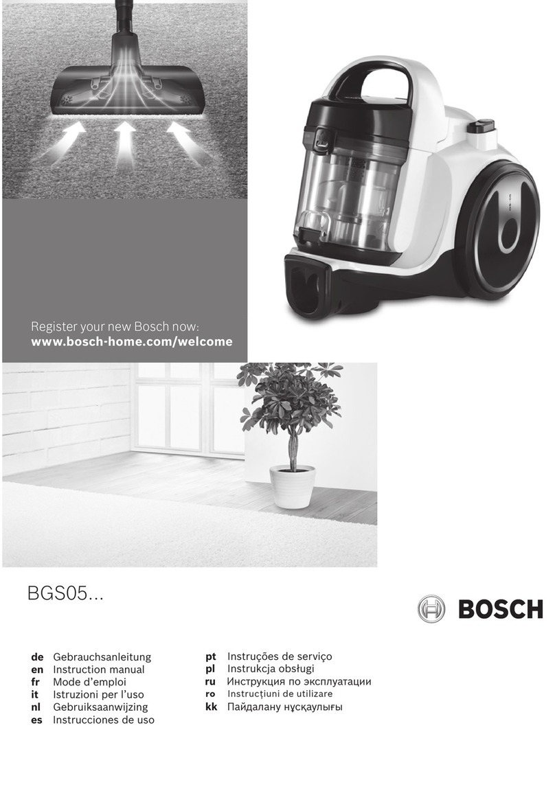 Bosch BGS05 Series instruction manual