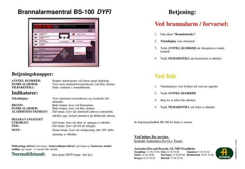 Autronica BS-100 DYFI manual