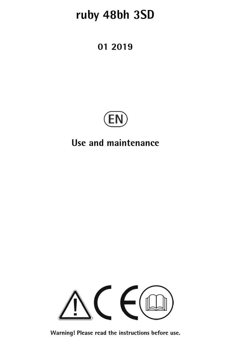 Ruby 48bh 3SD Use and maintenance