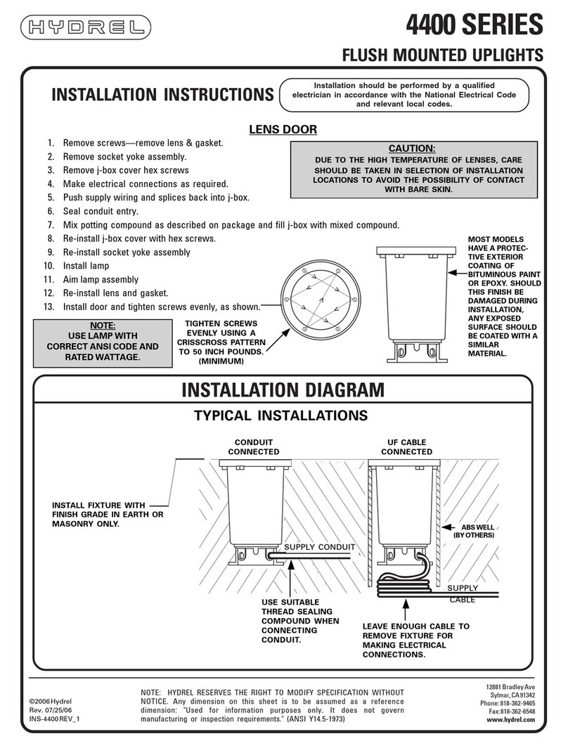 Hydrel 4400 Series User manual