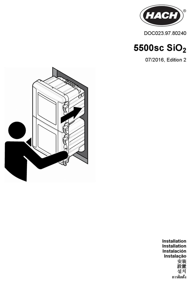 Hach 5500sc SiO2 User manual Hach 5500sc SiO2 User manual