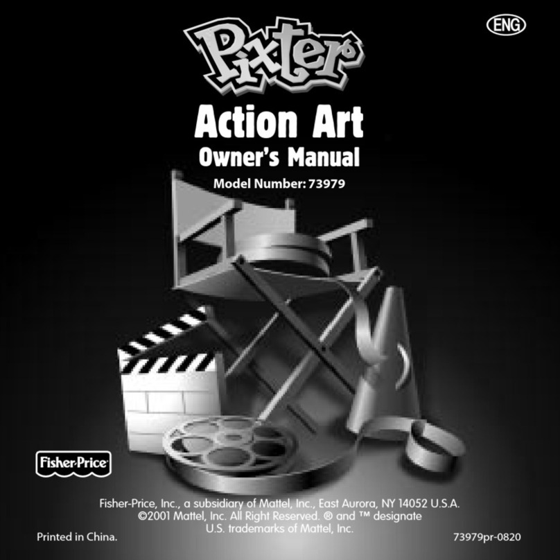 Fisher-Price Pixter Action Art 73979 owner's manual
