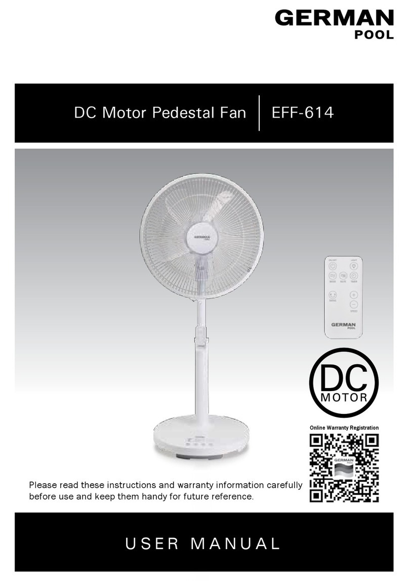 German pool EFF-614 user manual German pool EFF-614 user manual