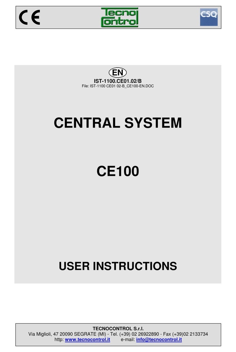 Tecnocontrol CE100 User instructions
