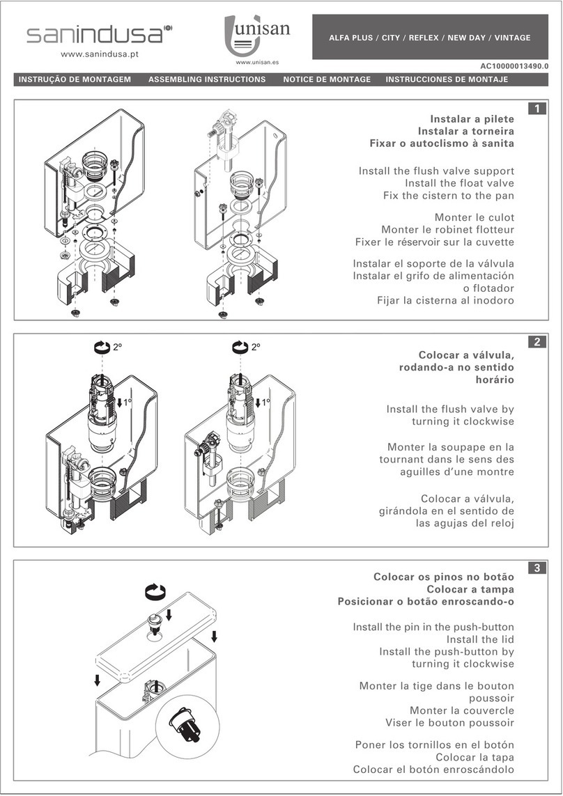 sanindusa UNISAN ALFA PLUS Assembling instructions
