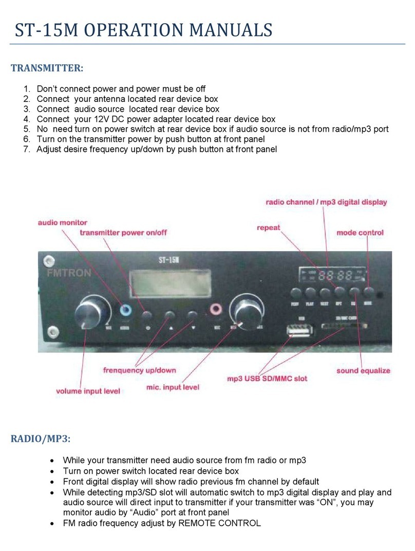 FMUser ST-15M User manual FMUser ST-15M User manual