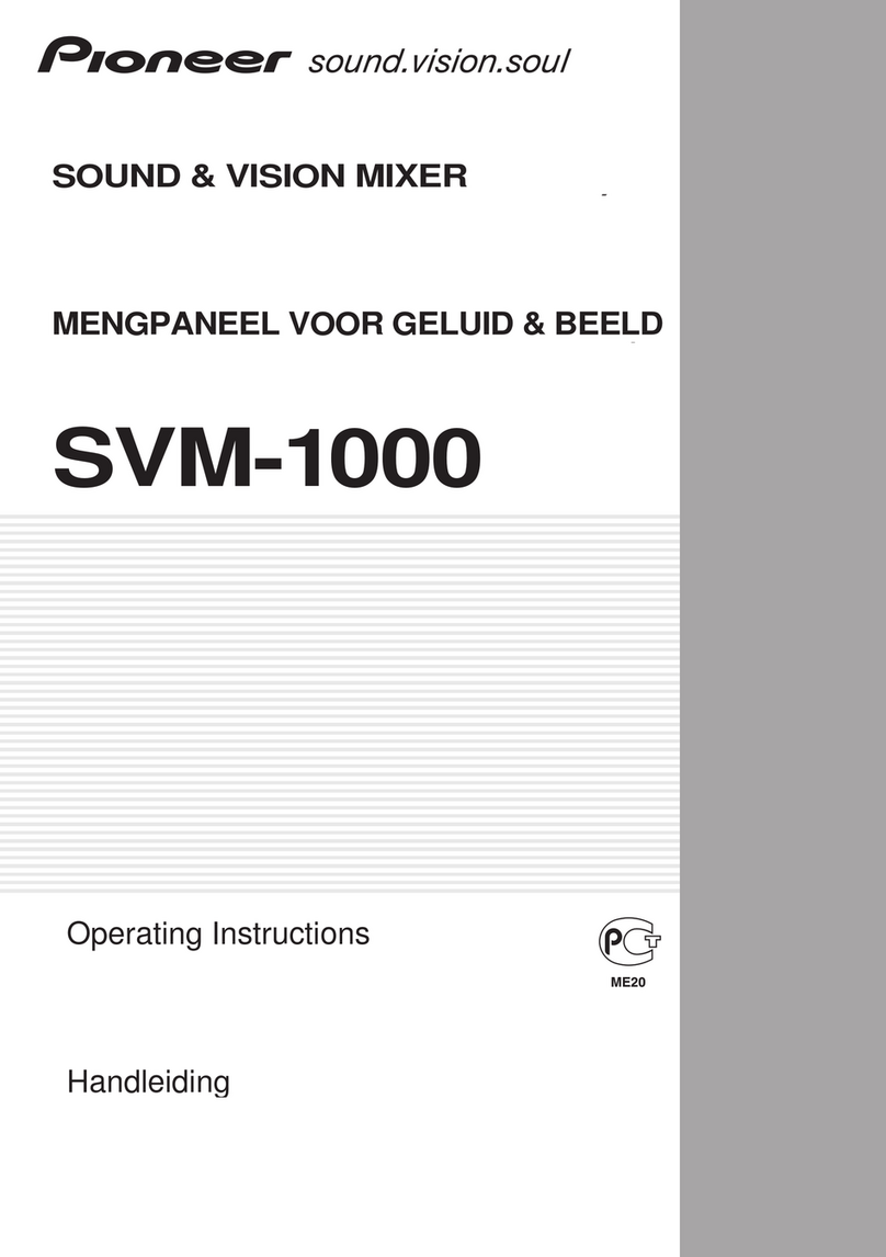 Pioneer SVM 1000 - Audio/Video Mixer operating instructions Pioneer SVM 1000 - Audio/Video Mixer operating instructions