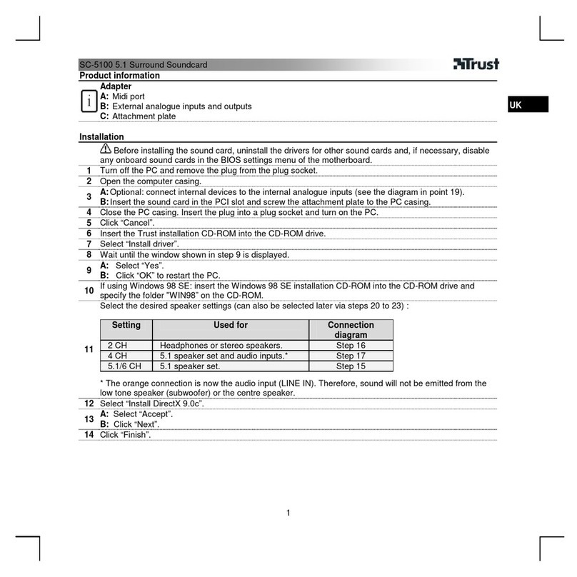 Trust SC-5100 User manual