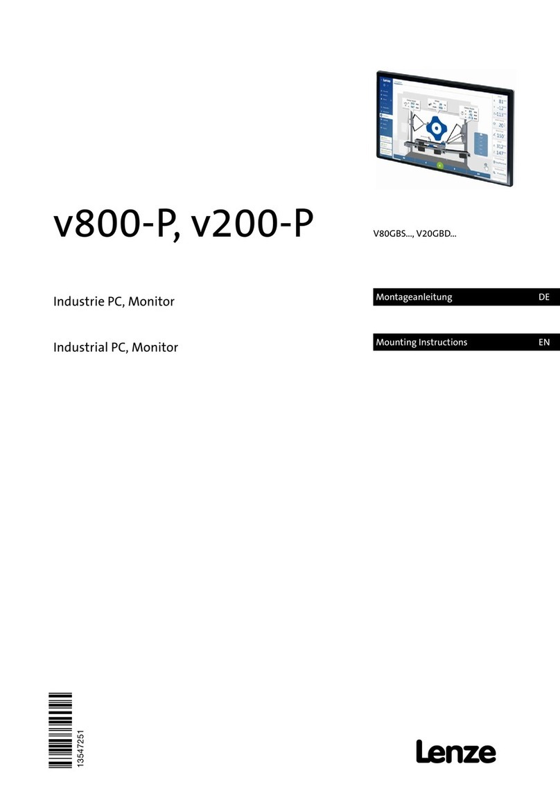Lenze V80GBS Series Mounting instructions