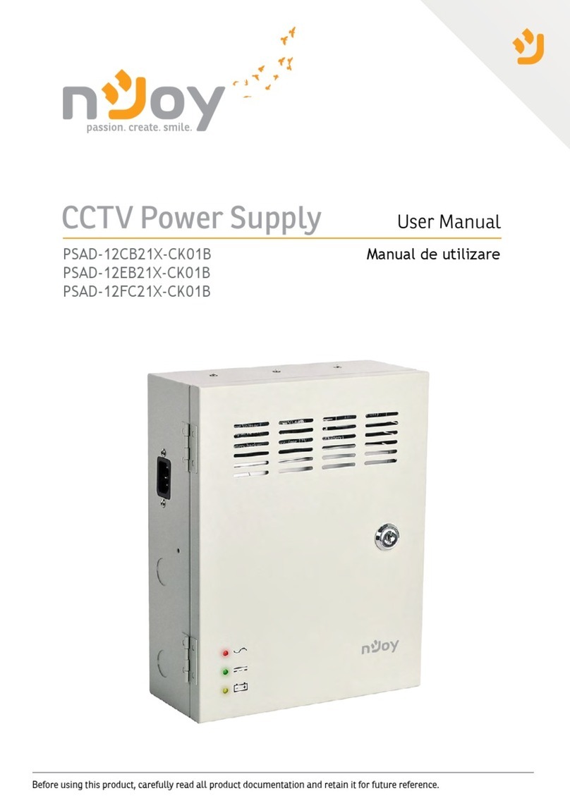 Njoy PSAD-12CB21X-CK01B User manual