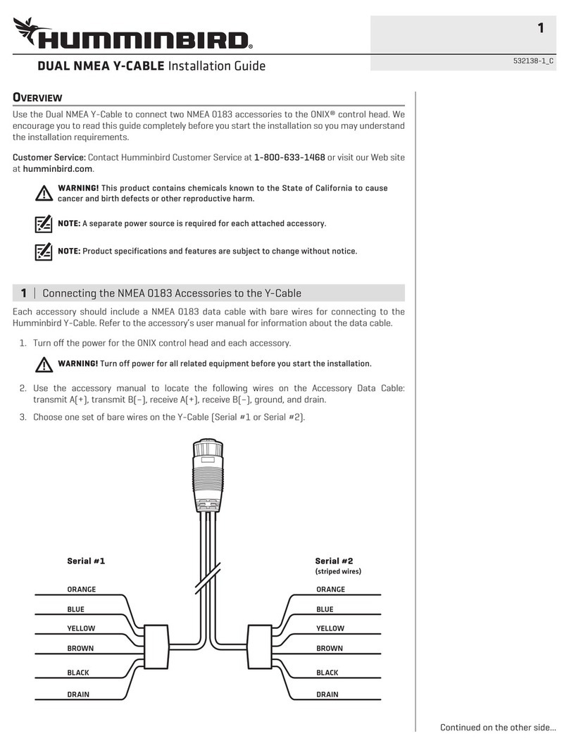 Humminbird DUAL NMEA Y-CABLE installation guide