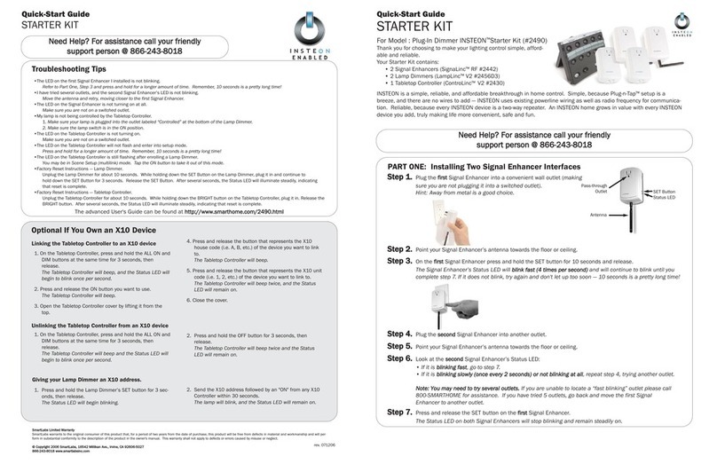 INSTEON 2490 quick start guide