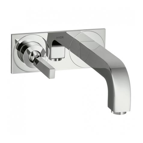 Hansgrohe Axor Citterio 39115 1 Series Instruction Manual Hansgrohe Axor Citterio 39115 1 Series Instruction Manual