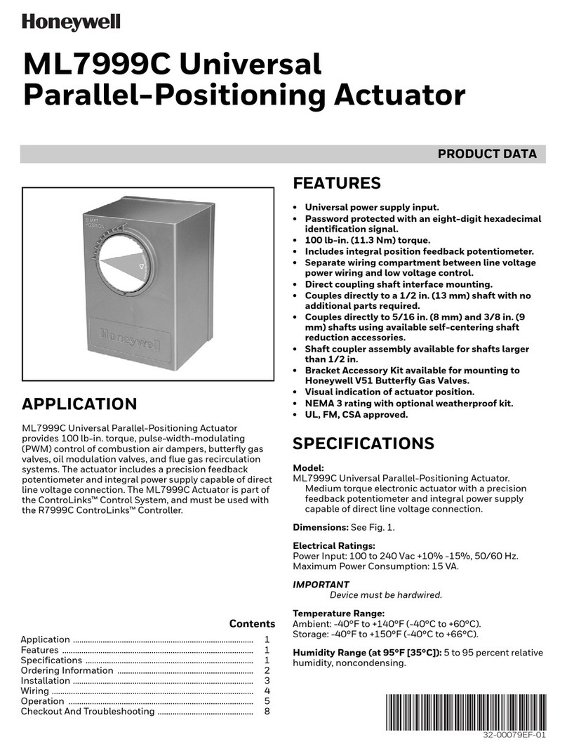 Honeywell ML7999C Operation manual Honeywell ML7999C Operation manual