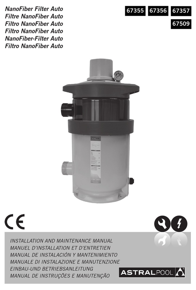 Astral Pool NanoFiber Auto 67355 Installation and maintenance manual