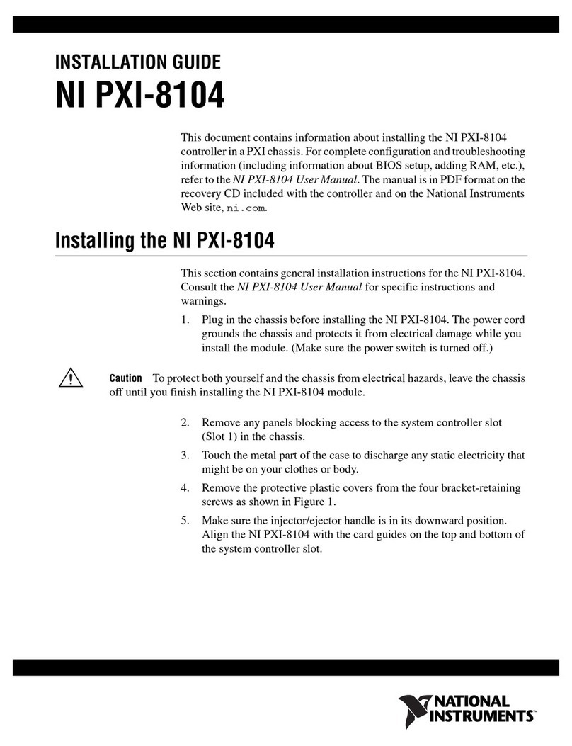 NI PXI-8104 installation guide NI PXI-8104 installation guide