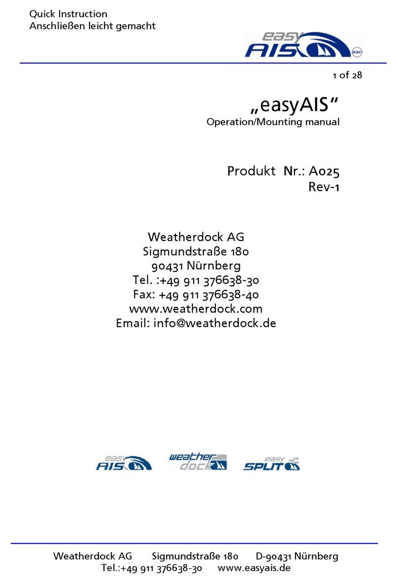 Weatherdock easyAIS A025 Operator's manual