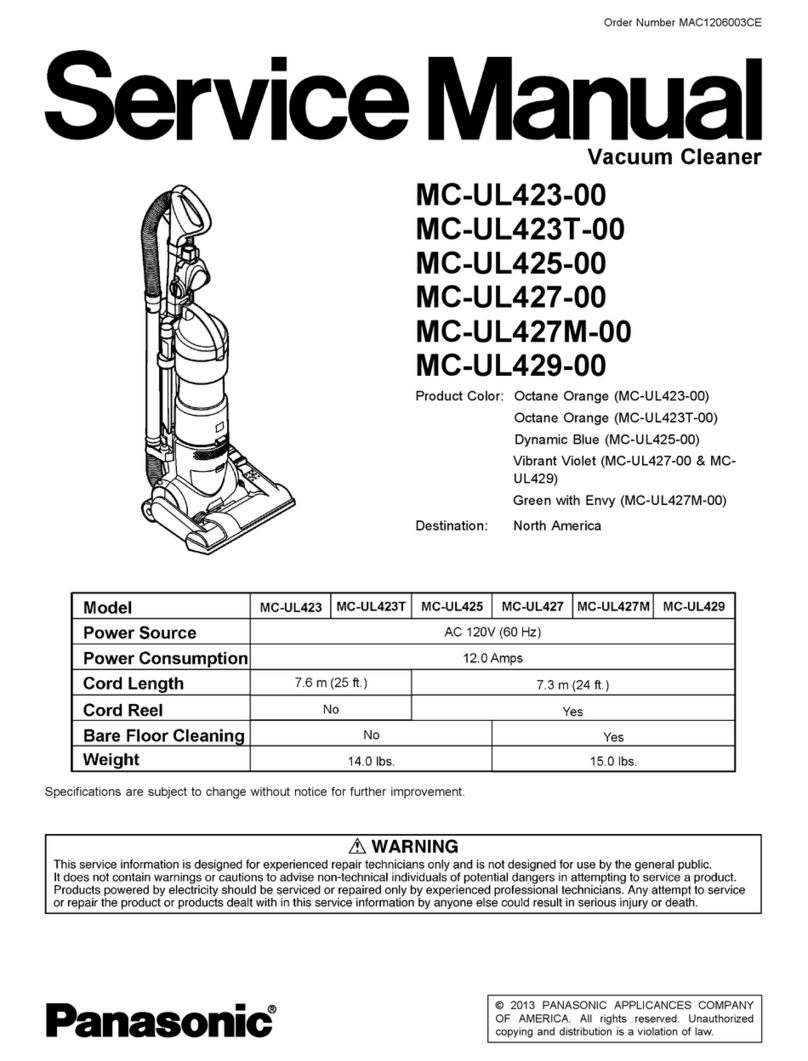 Panasonic MC-UL423-00 Service manual