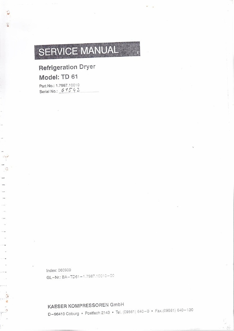 KAESER TD 61 User manual