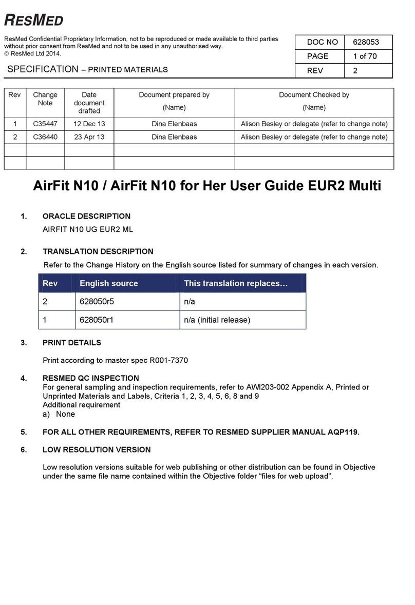 ResMed AirFit N10 user guide