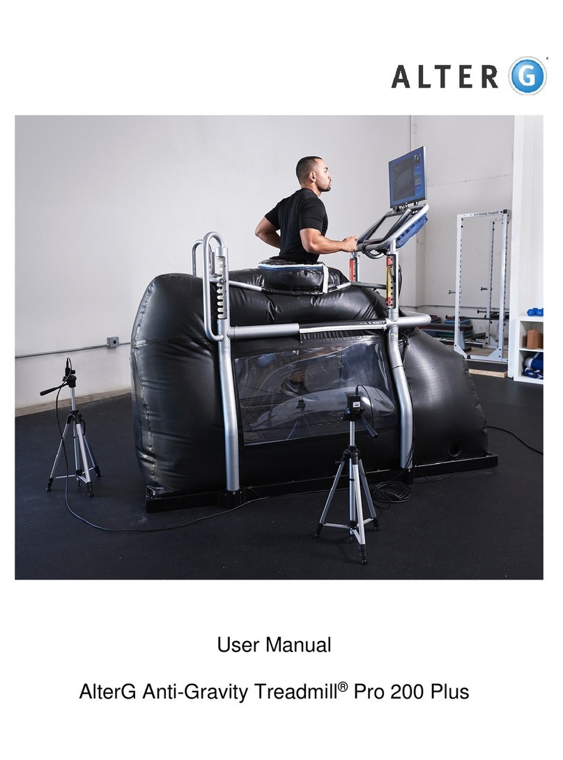 AlterG AlterG Anti-Gravity Treadmill Pro 200 Plus User manual
