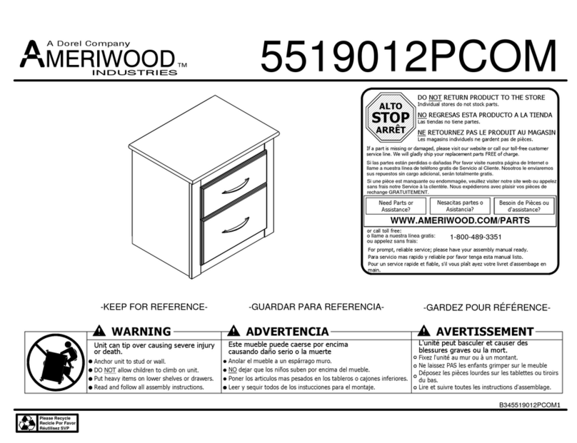 Ameriwood 5519012PCOM manual Ameriwood 5519012PCOM manual