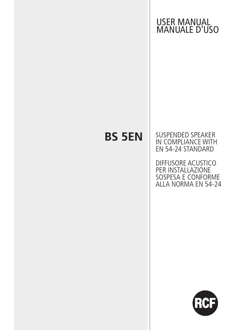 RCF BS 5EN User manual