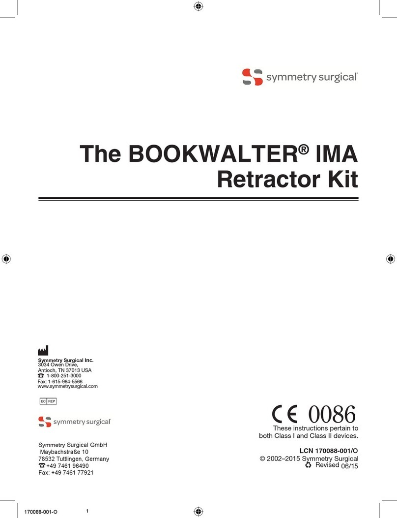 Symmetry Surgical The BOOKWALTER IMA manual