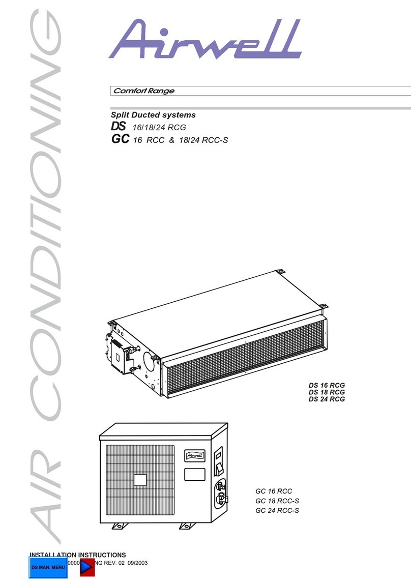 Airwell DS 18 RCG User manual Airwell DS 18 RCG User manual