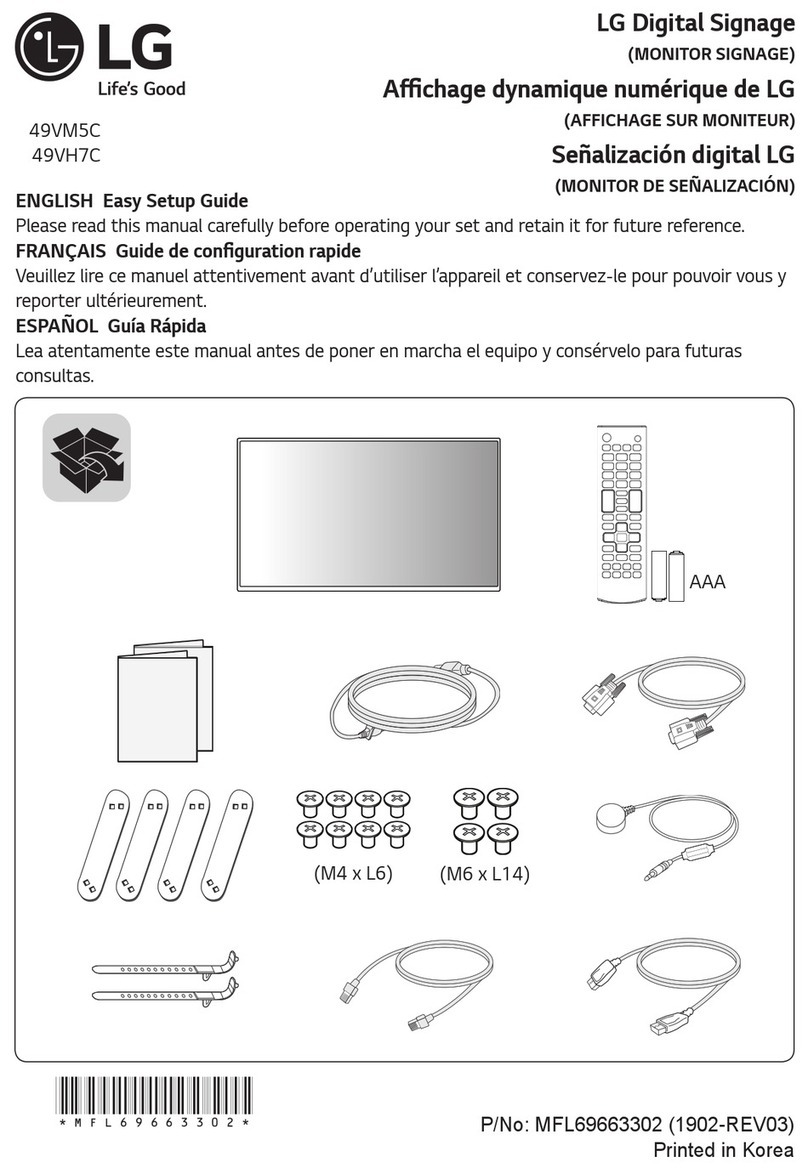 LG 49VH7C Quick start guide