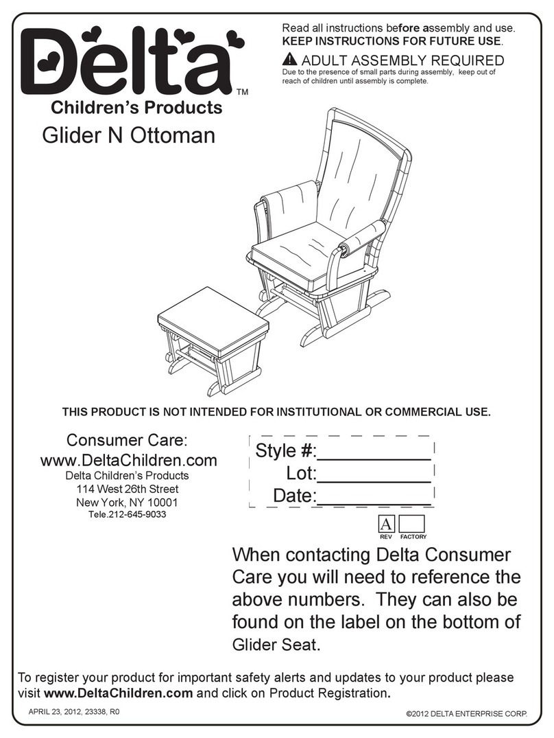 Delta Glider N Ottoman User manual