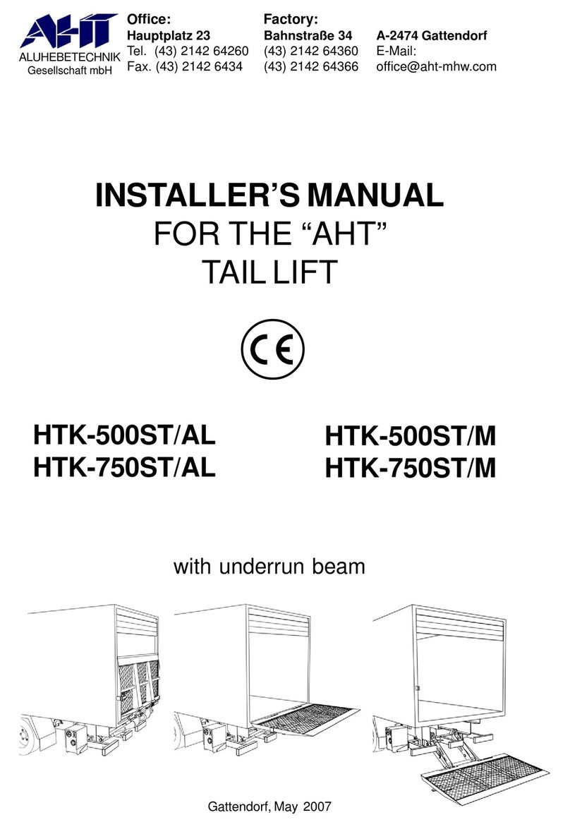 AHT HTK-750ST/AL Installer manual
