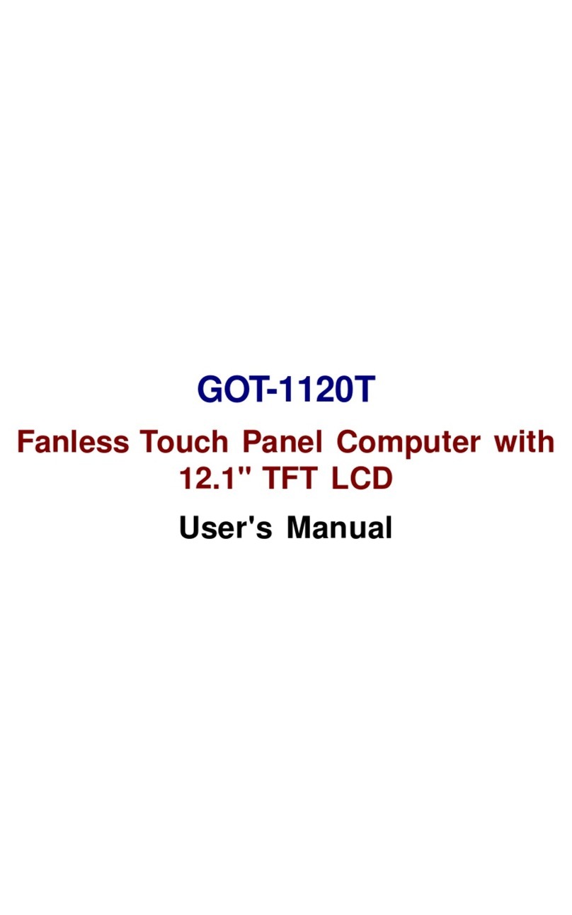 AXIOMTEK GOT-1120T User manual