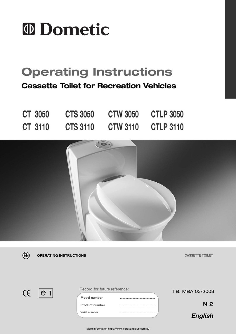 Dometic CT 3050 User manual Dometic CT 3050 User manual
