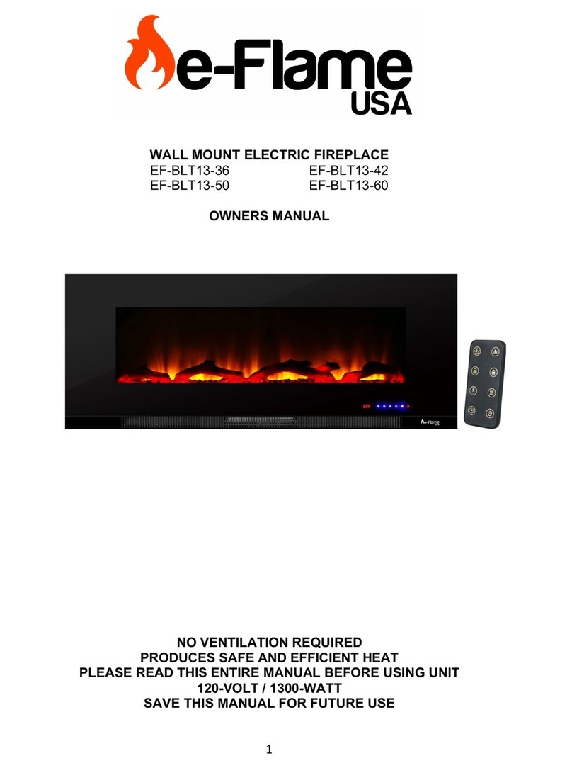 e-Flame USA EF-BLT13-36 owner's manual