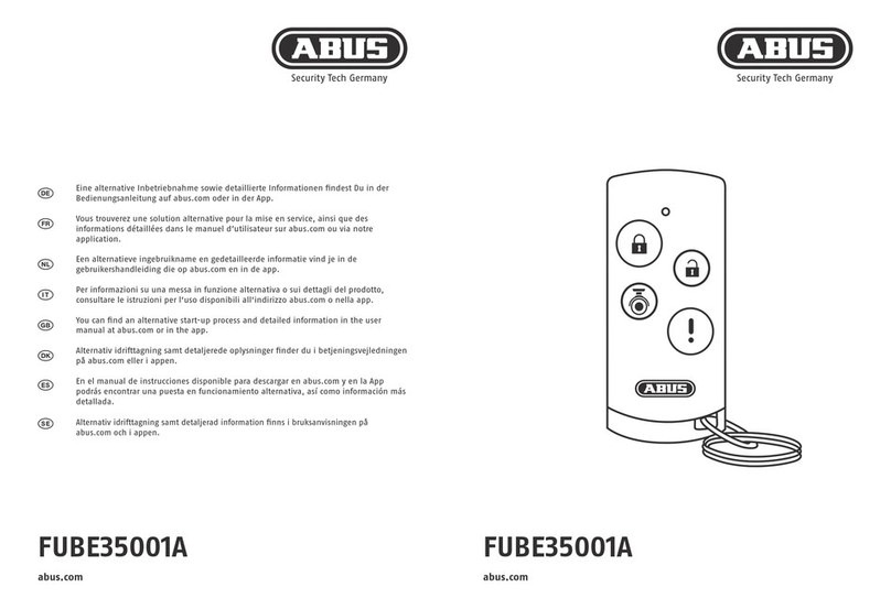 Abus FUBE35001A User manual Abus FUBE35001A User manual