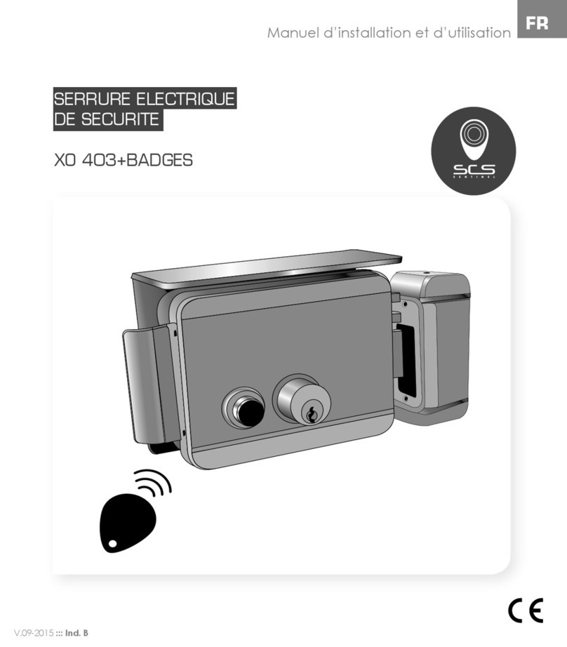 SCS Sentinel XO 403 Installation and operation manual