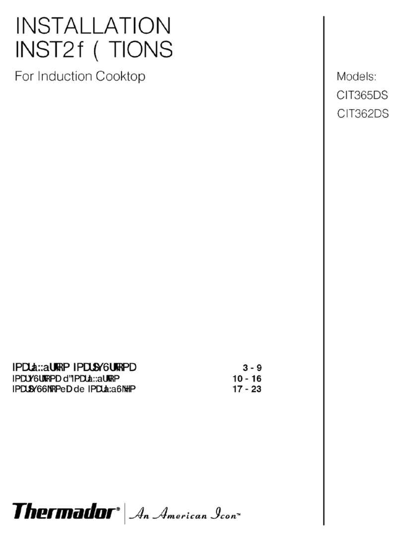 Thermador CIT365DS User manual