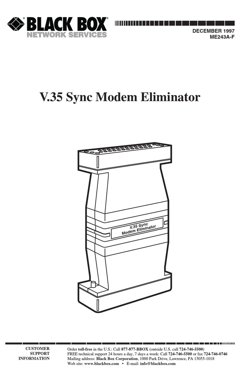 Black Box ME243A-F User manual